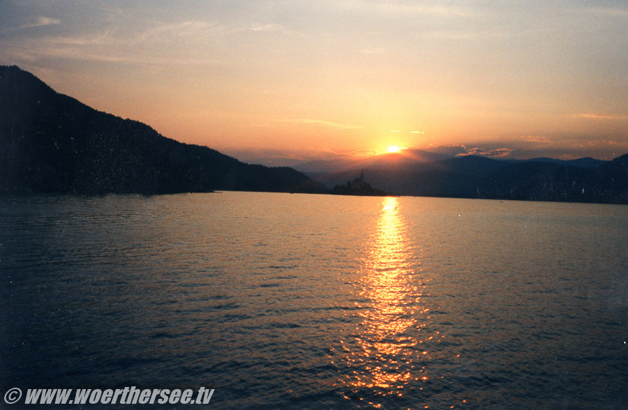 Laufstrecke Ironman mit Abendstimmung Wörthersee