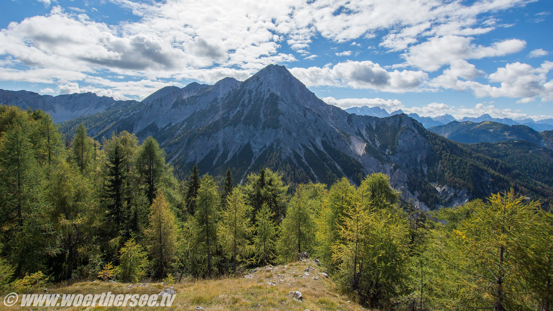 Blick auf dem Mittagskogel vom Ferlacher Spitz