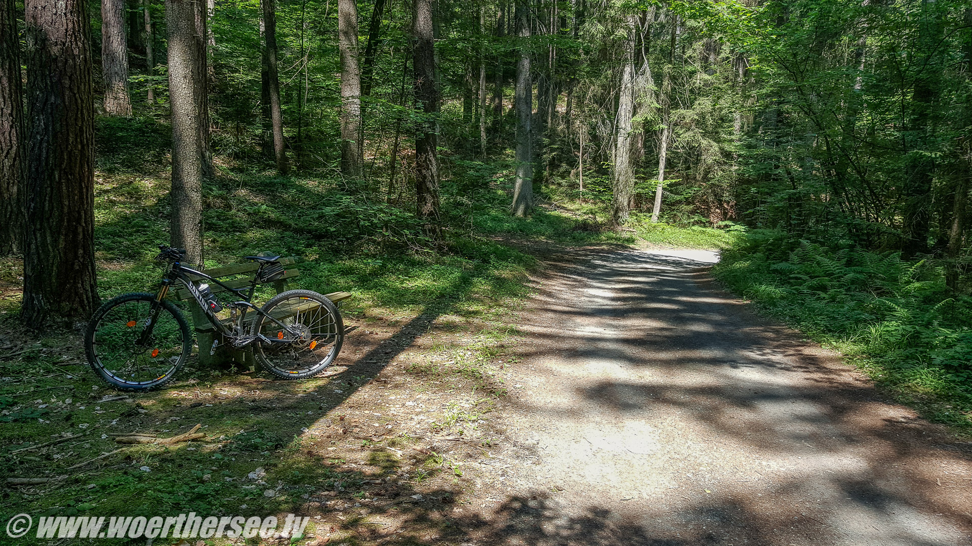 Gaisrückenweg in Richtung Pörtschach