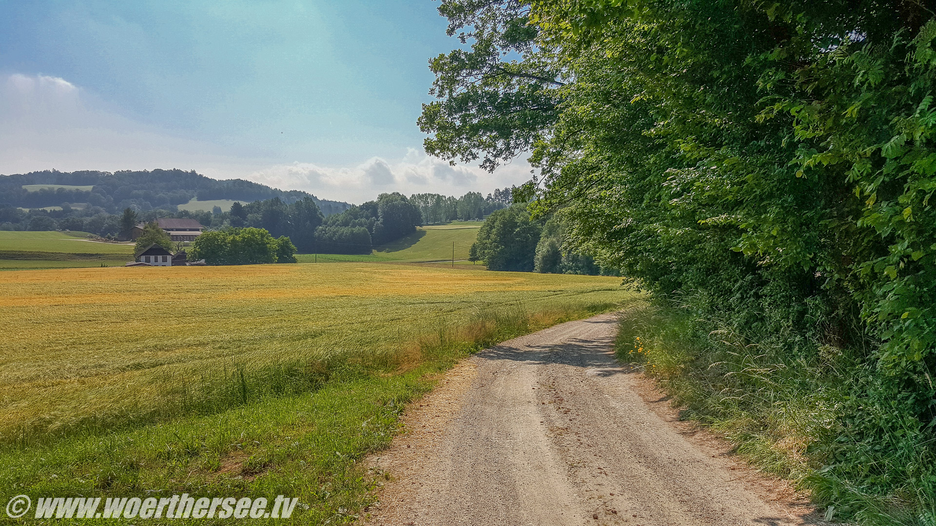 Schotterweg nach Moosburg